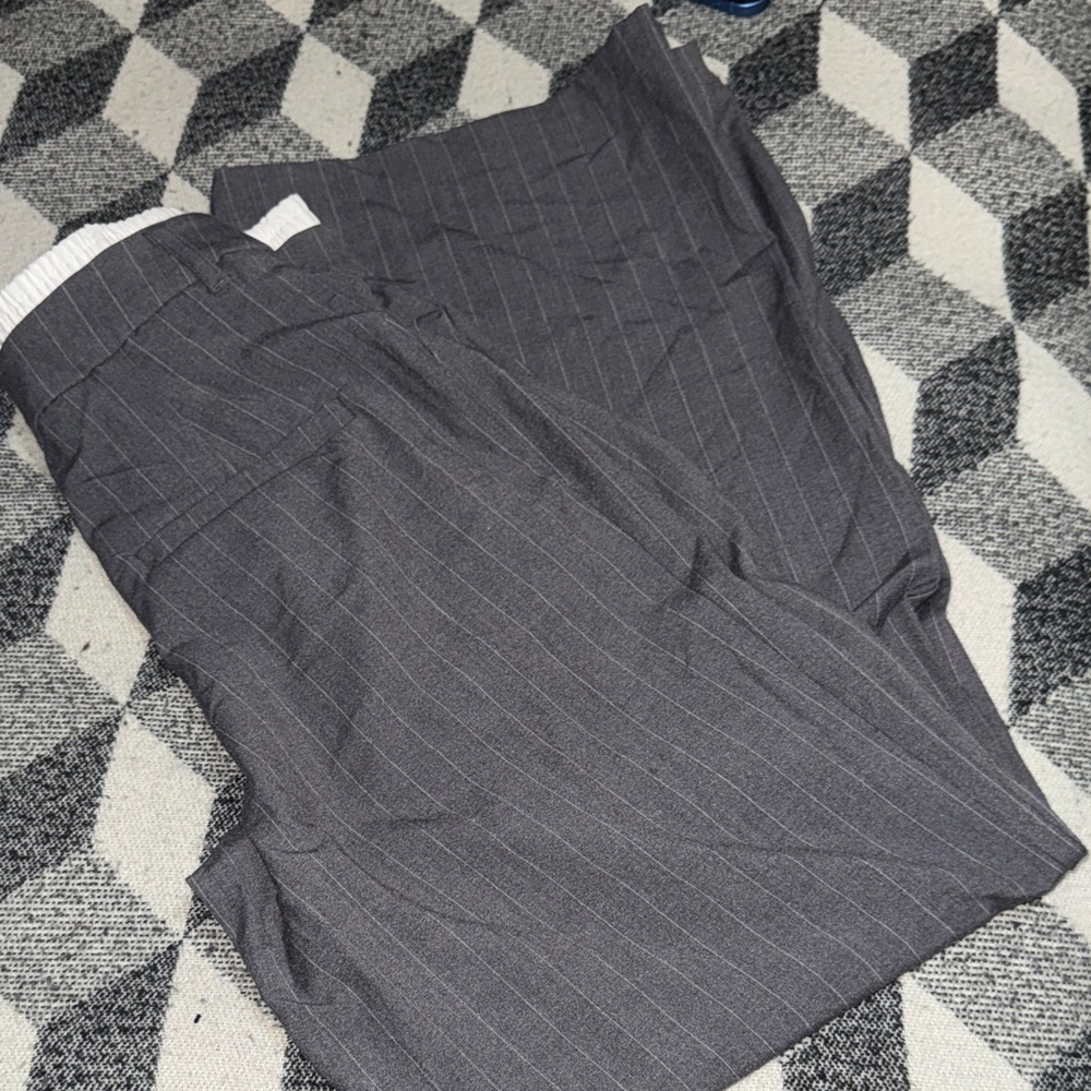 Wild Fable Women's Gray Pinstripe Trousers